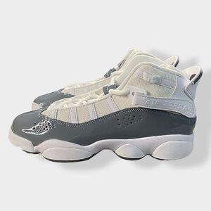 Nike Air Jordan 6 Rings GS White/Cool Grey-White 323419-121 Youth size 6.5Y/ 8 W